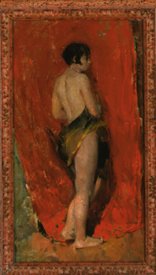 240-Un nudo femminile parzialmente drappeggiato